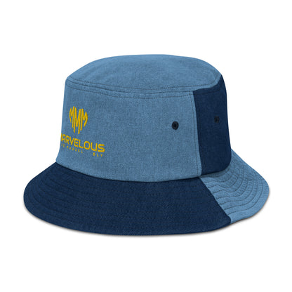 Denim bucket hat