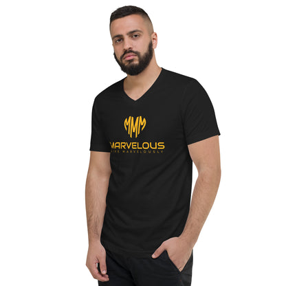 Unisex Short Sleeve V-Neck T-Shirt