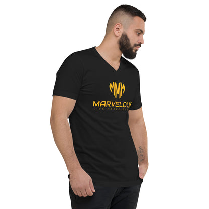 Unisex Short Sleeve V-Neck T-Shirt